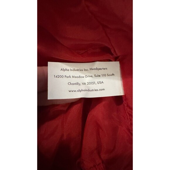 Alpha Industries Recon Utility Jacket Womens Size M Spicy Red NWT Sample Edition - Picture 10 of 10